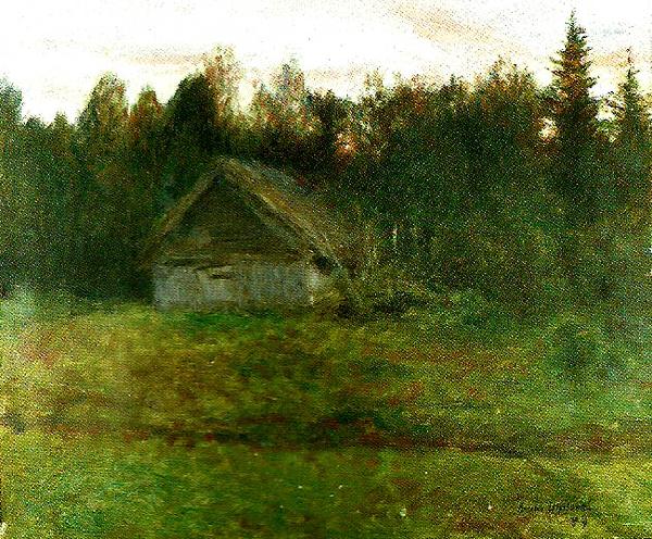 bruno liljefors skogsladan Sweden oil painting art